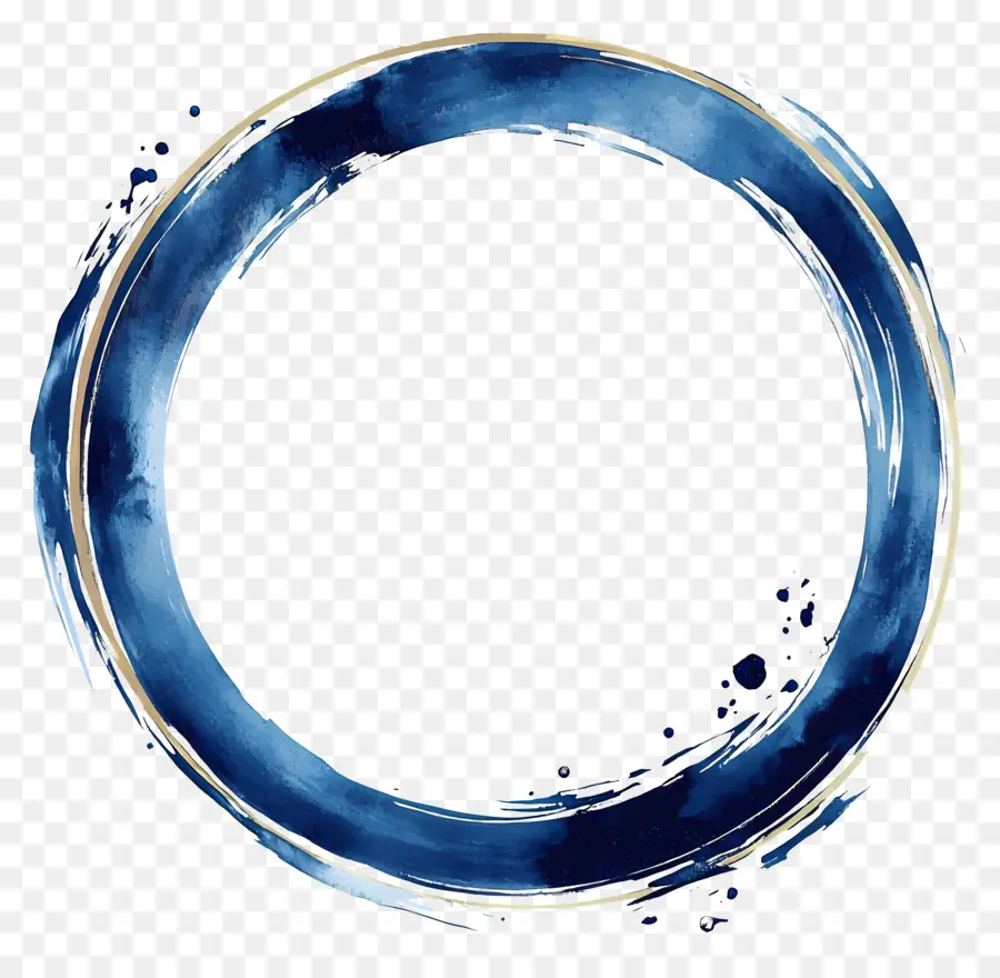 Cadre Cercle Bleu，Cercle Cosmique Bleu PNG