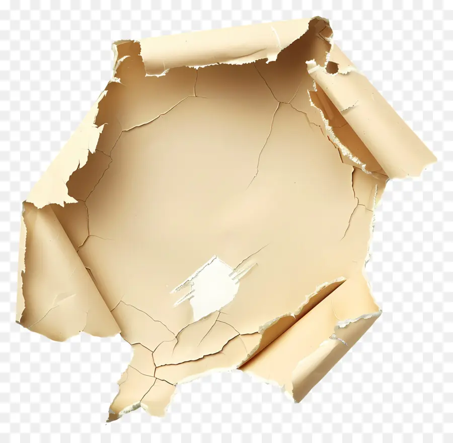 Papier Déchiré Par Un Trou，Papier Déchiré PNG