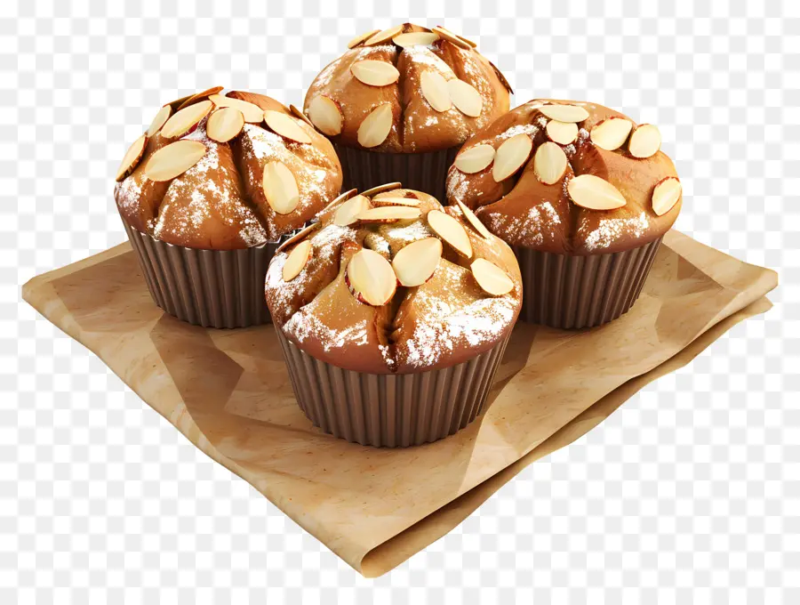 Muffins Aux Amandes，Muffins PNG