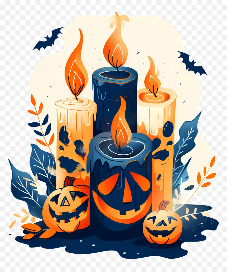 Bougies D'halloween，Bougies PNG