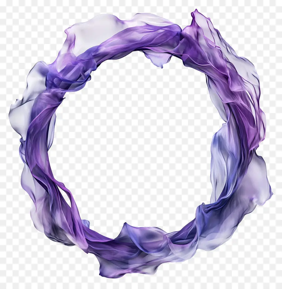 Cadre De Cercle，Bague Violette PNG