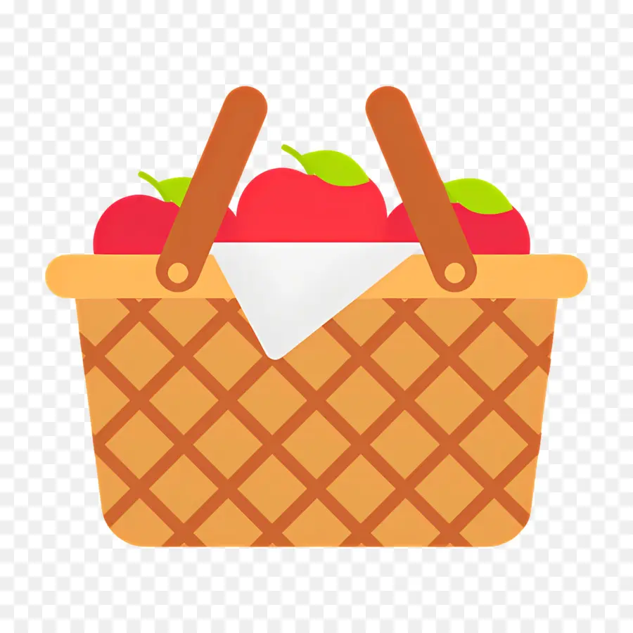 Panier De Pommes，Fruit PNG