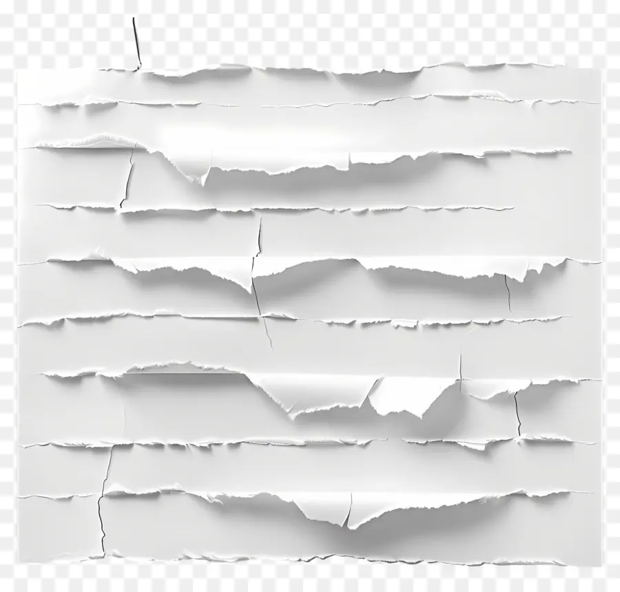 Papier Déchiré Blanc，Papier Déchiré PNG