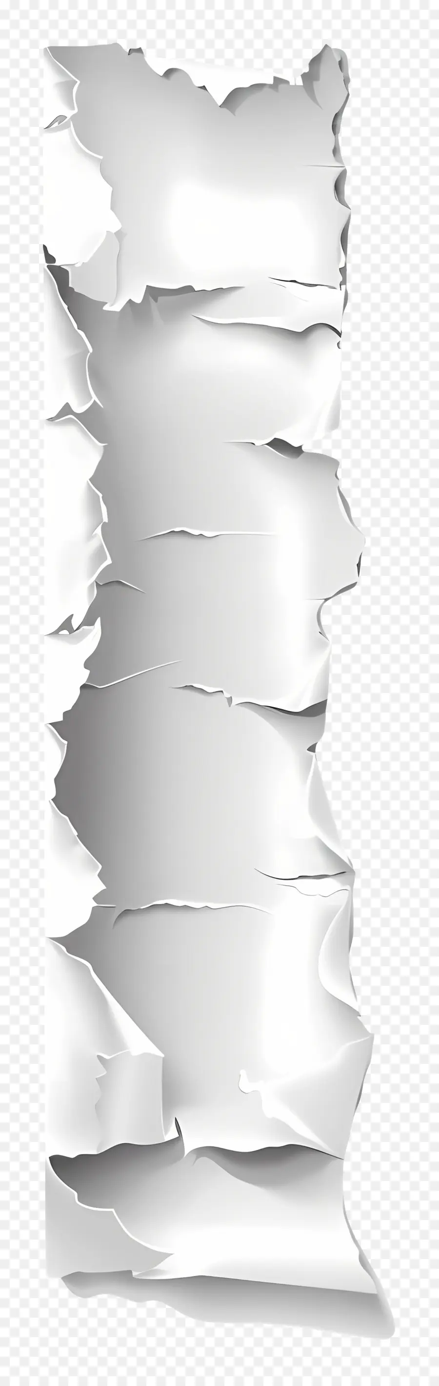 Papier Déchiré Blanc，Déchiré PNG