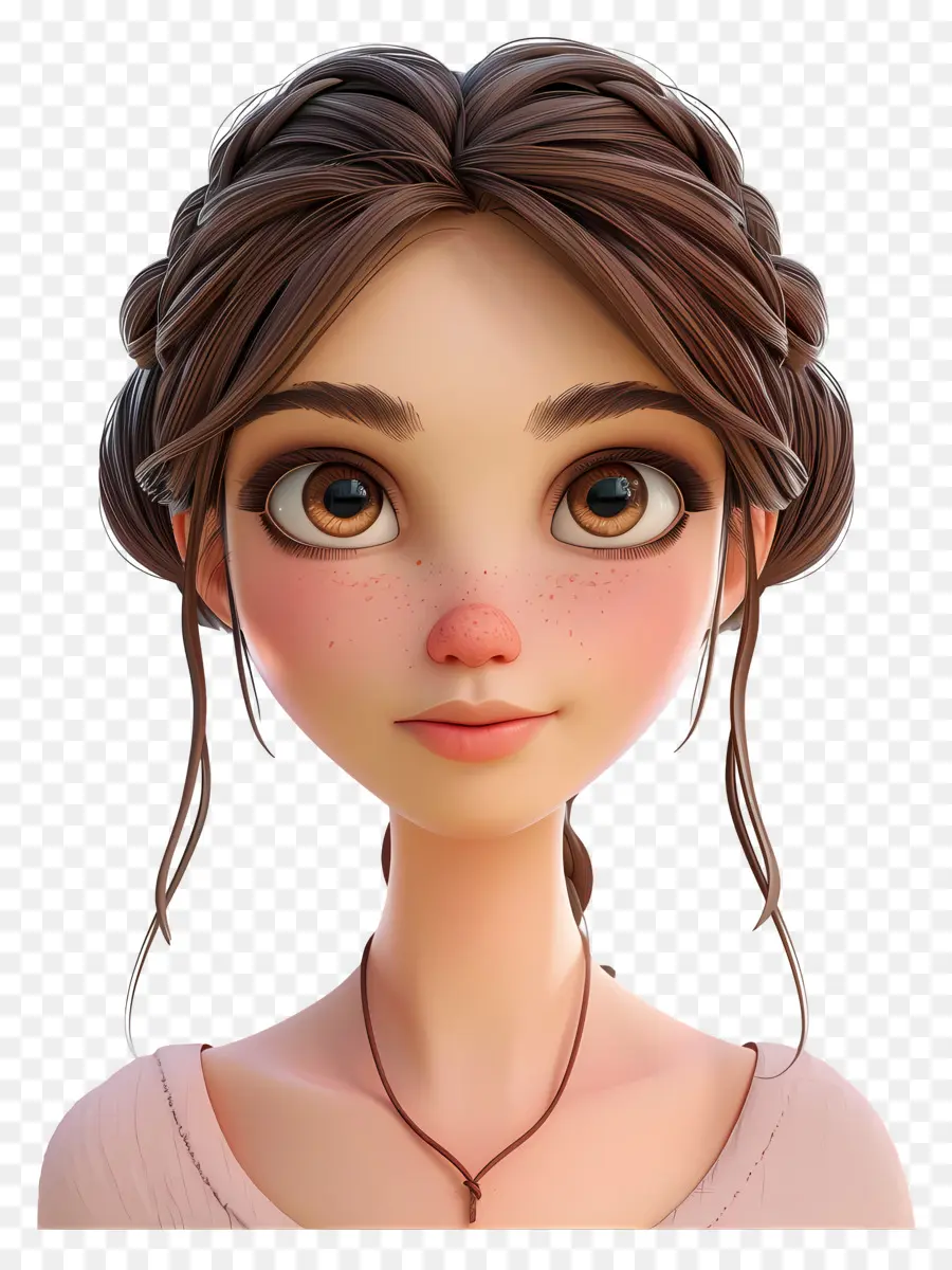 Avatar De Fille 3d，Fille Triste PNG