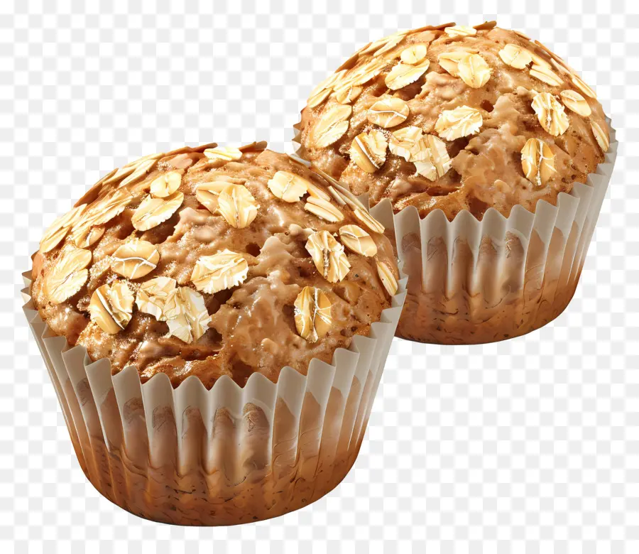 Muffins à L'avoine，Cuit PNG