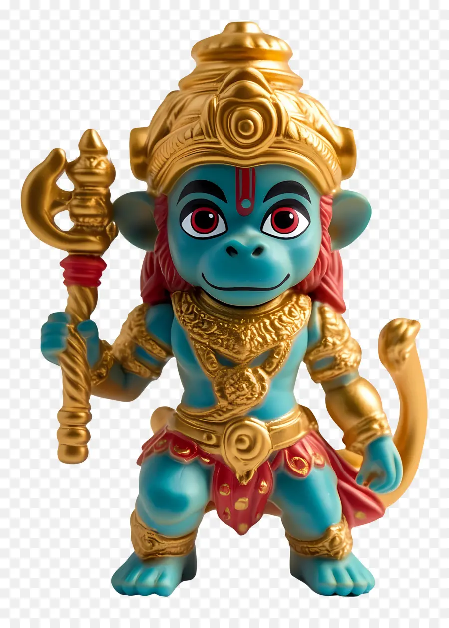 Hanuman，Guerrier Singe Bleu PNG