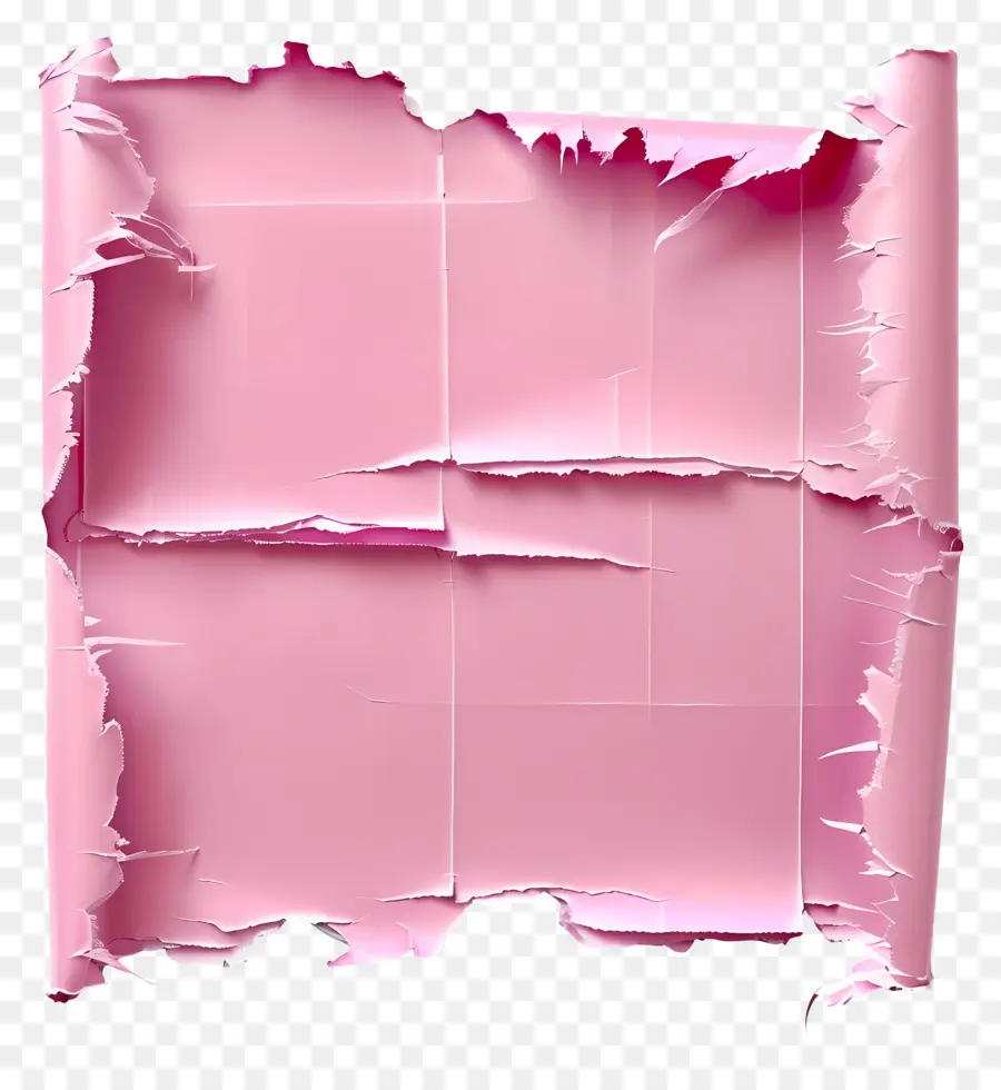 Papier Déchiré Rose，Papier Déchiré PNG