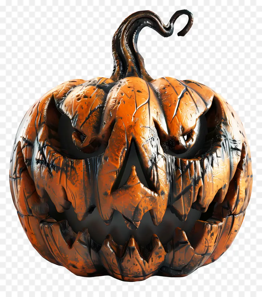 Citrouille D'halloween Animée，Citrouille Effrayante PNG