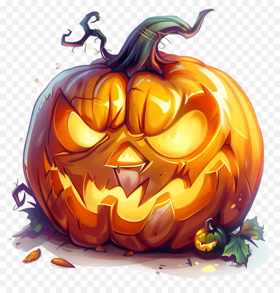 Citrouille D'halloween Animée，Jack O' Lanternes PNG