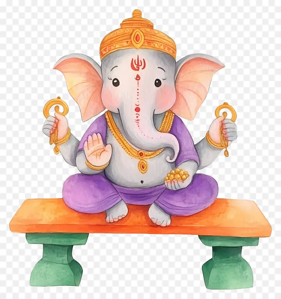 Ganesh Chaturthi，Figurine éléphant PNG