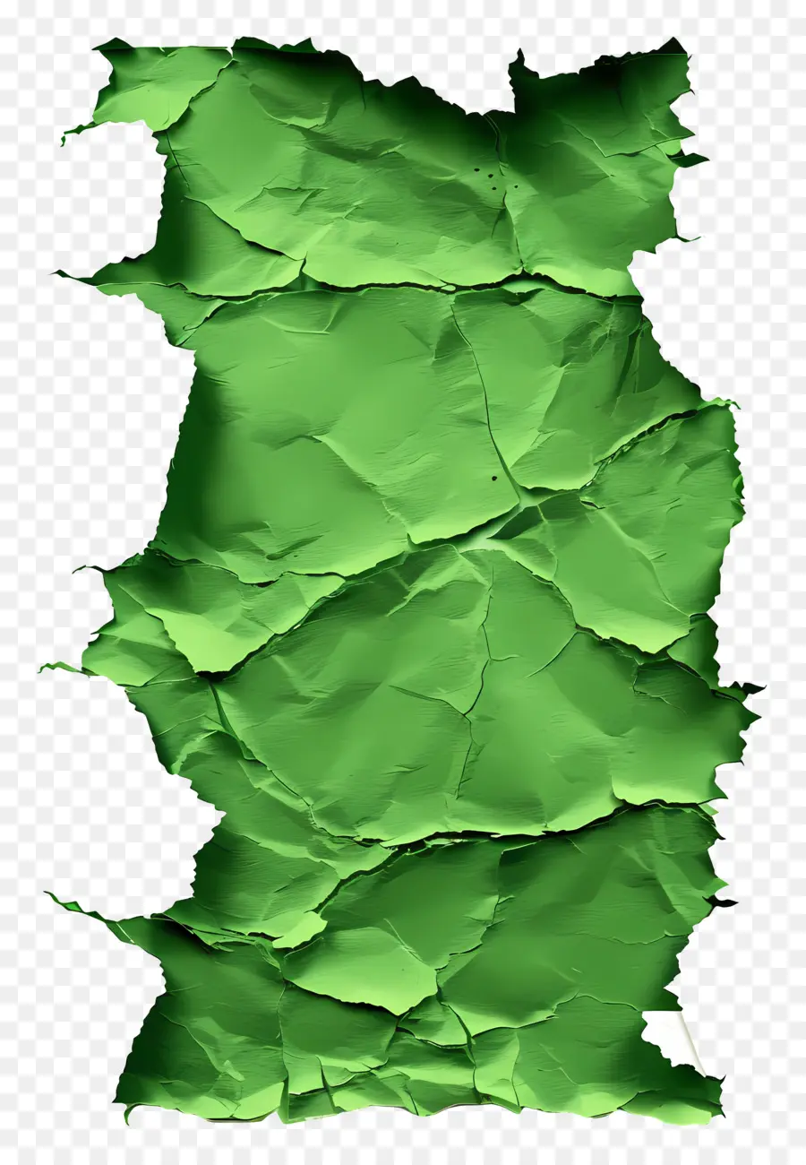 Papier Déchiré Vert，Déchiré PNG