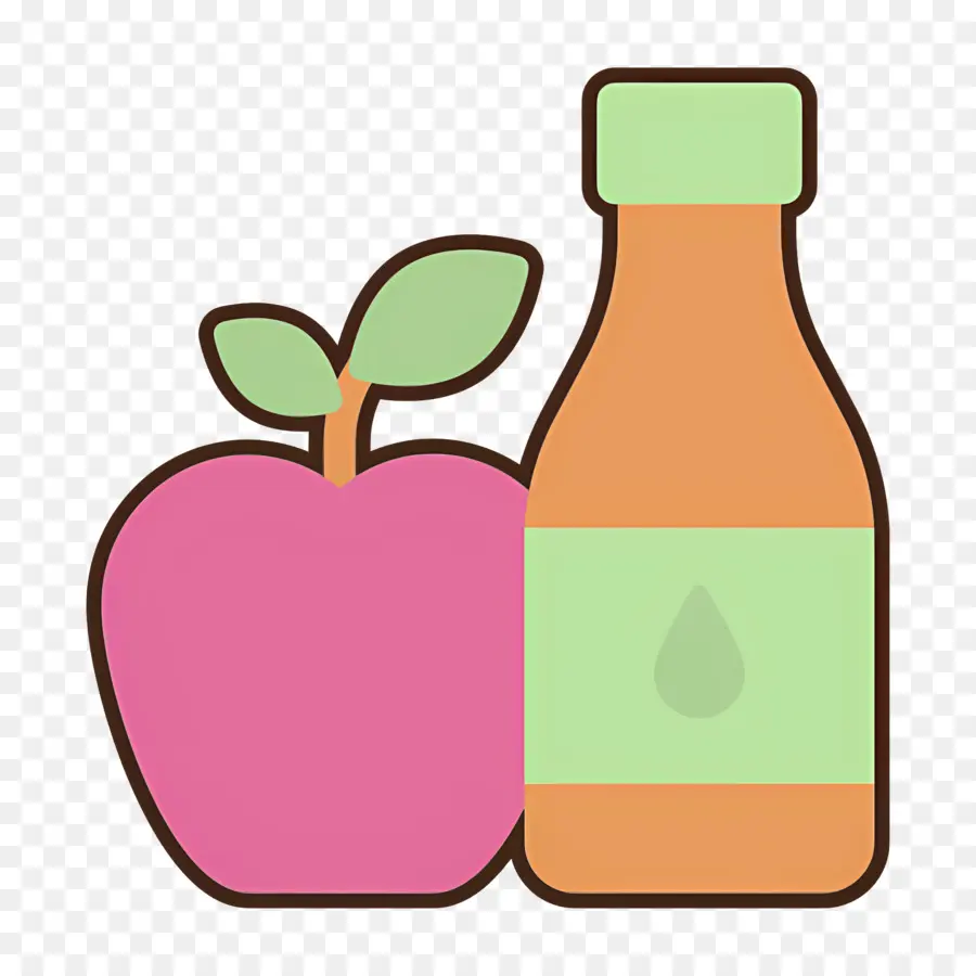 Vinaigre De Pomme，Pomme Et Jus PNG