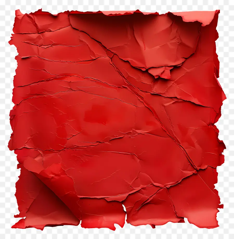 Papier Déchiré Rouge，Papier Rouge PNG