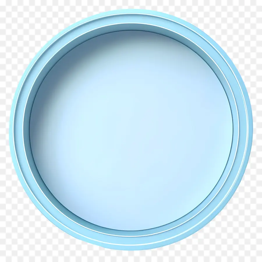 Cadre Cercle Bleu，Conteneur Rond Bleu PNG