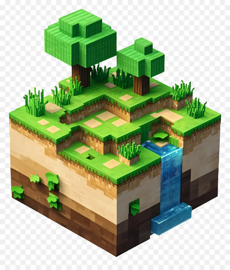 Minecraft，Bloquer Le Paysage PNG