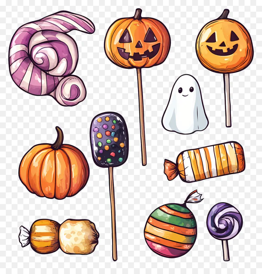 Bonbons D'halloween，Bonbons PNG