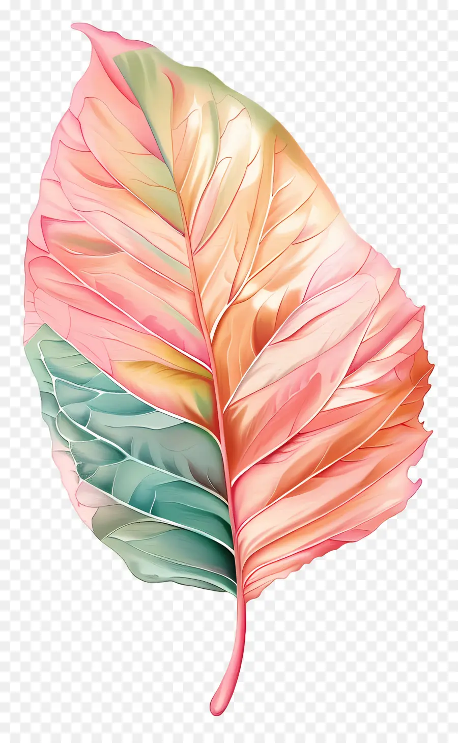 Feuille Pastel，Feuille Colorée PNG