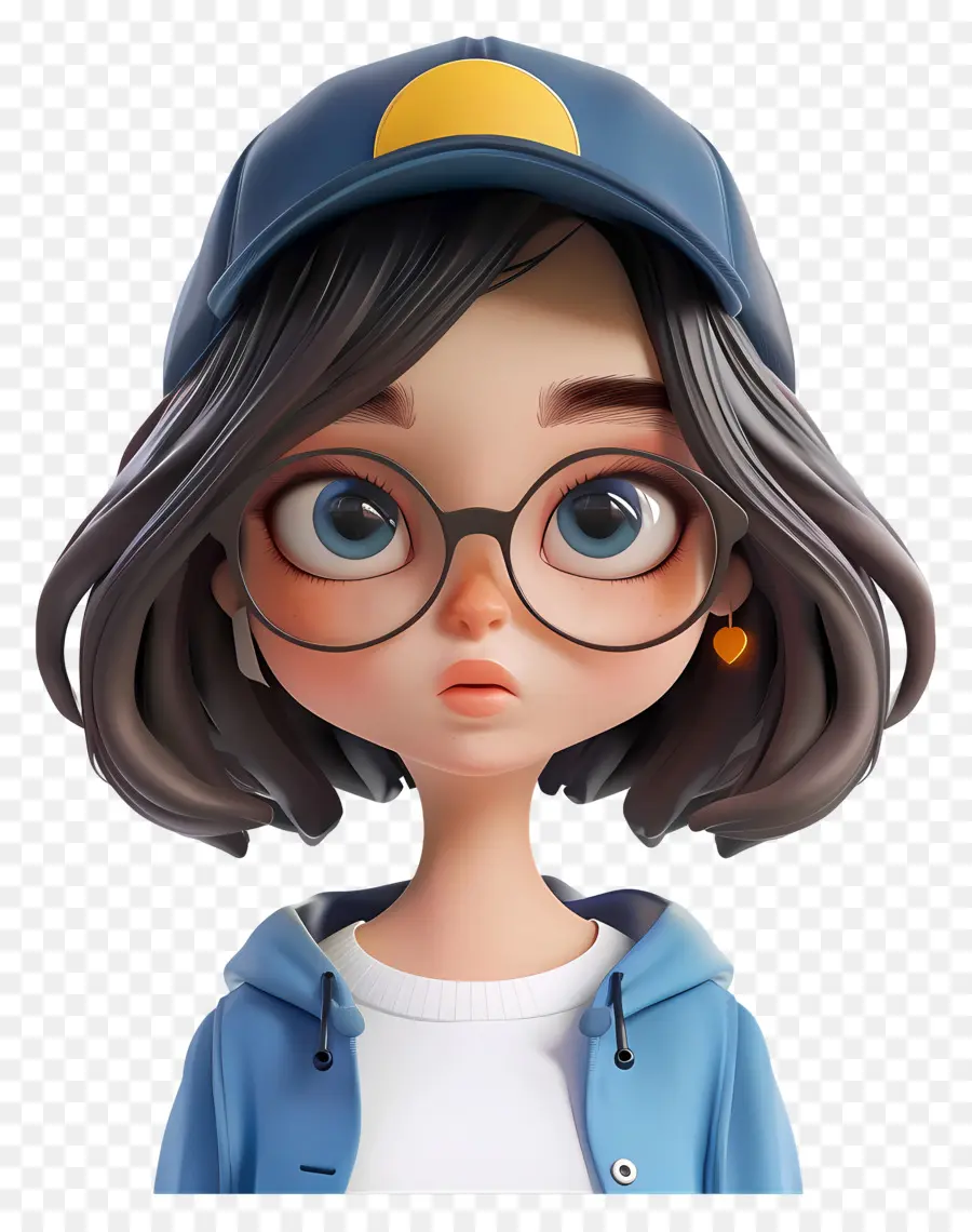 Avatar De Fille 3d，Personnage De Fille 3d PNG