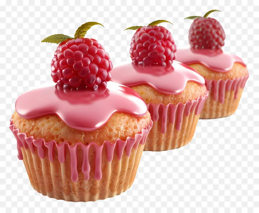 Muffins Aux Framboises，Cupcakes Aux Framboises PNG