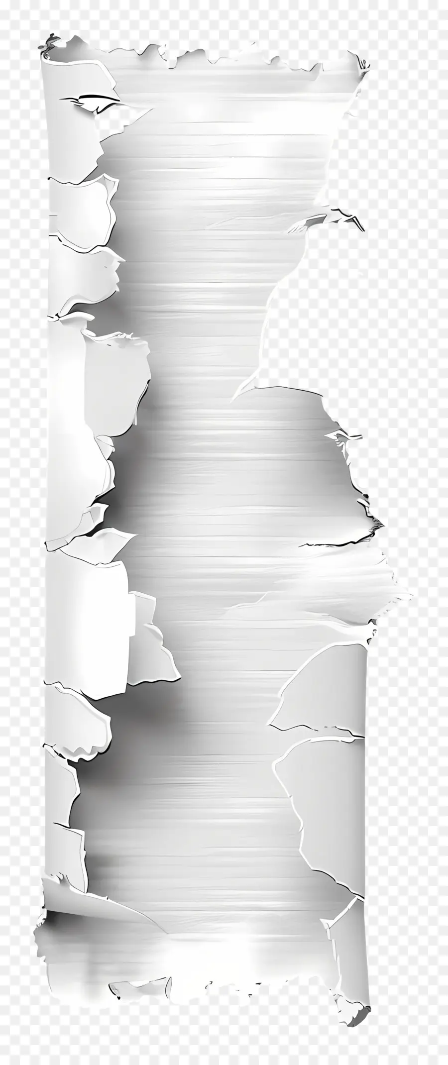 Papier Déchiré Blanc，Déchiré PNG