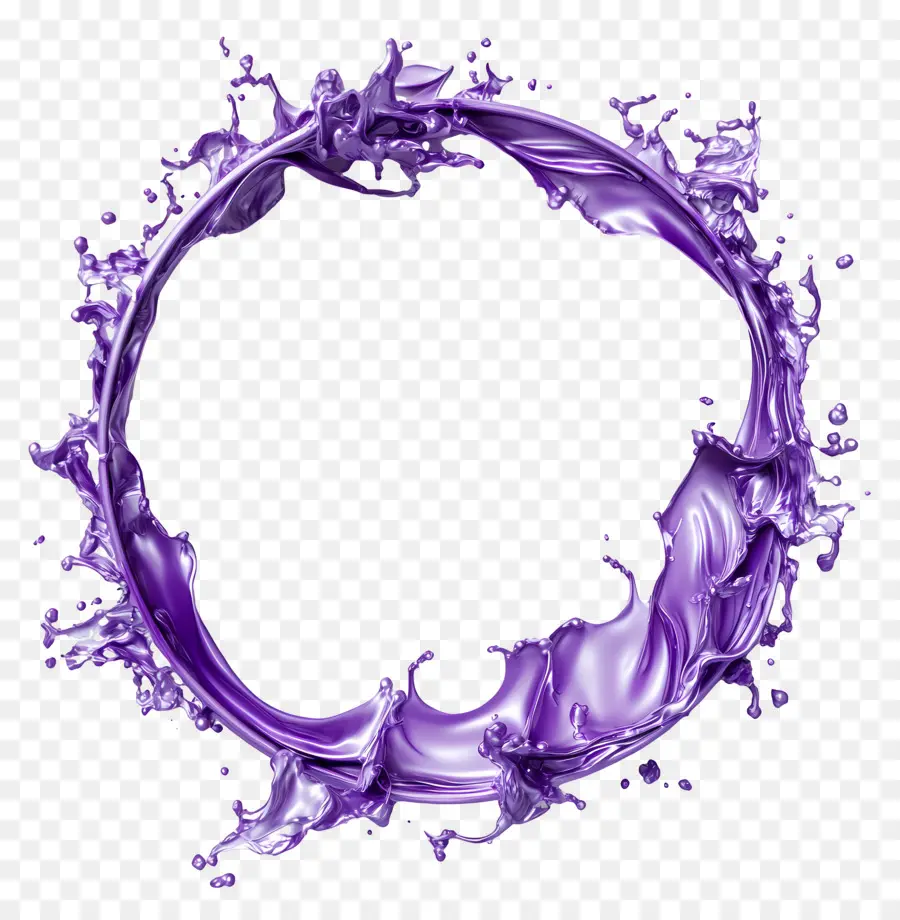 Cadre De Cercle，Cercle D'éclaboussure Rose PNG