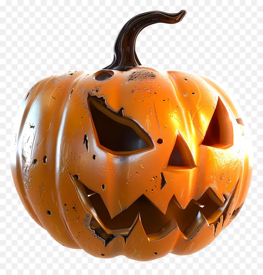 Citrouille D'halloween Animée，Citrouille Effrayante PNG