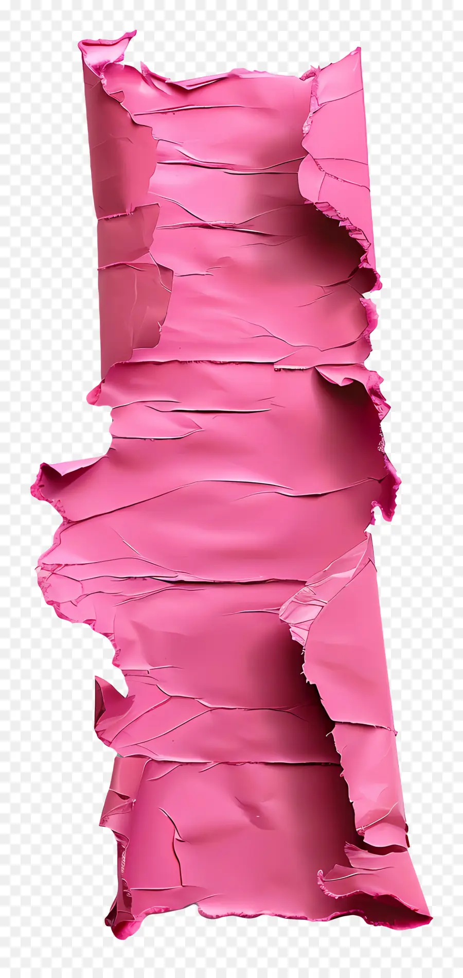 Papier Déchiré Rose，Déchiré PNG