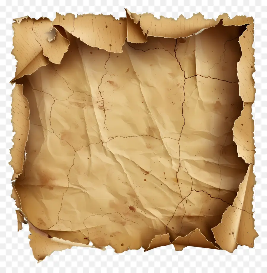 Papier Déchiré Vintage，Vieux Papier PNG