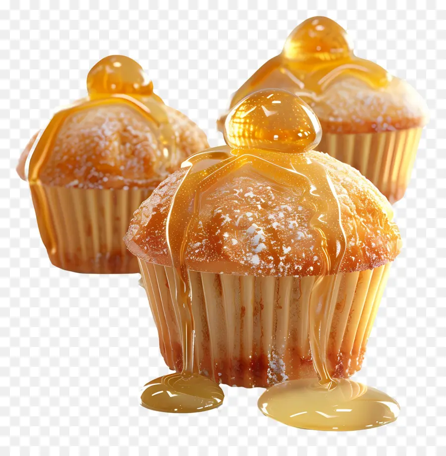 Muffins Au Miel，Petits Gâteaux PNG