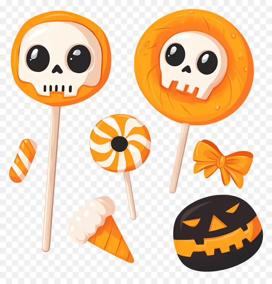 Bonbons D'halloween，Sucettes PNG