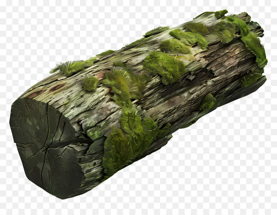 Bûche Moussue，Bois PNG