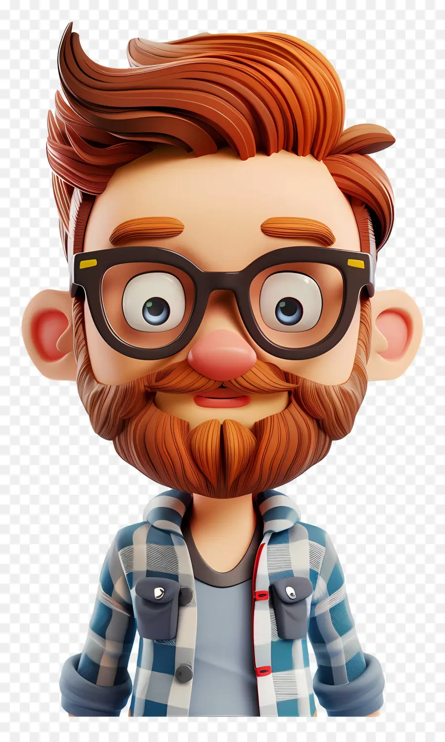 Avatar Masculin 3d，Homme à Lunettes PNG