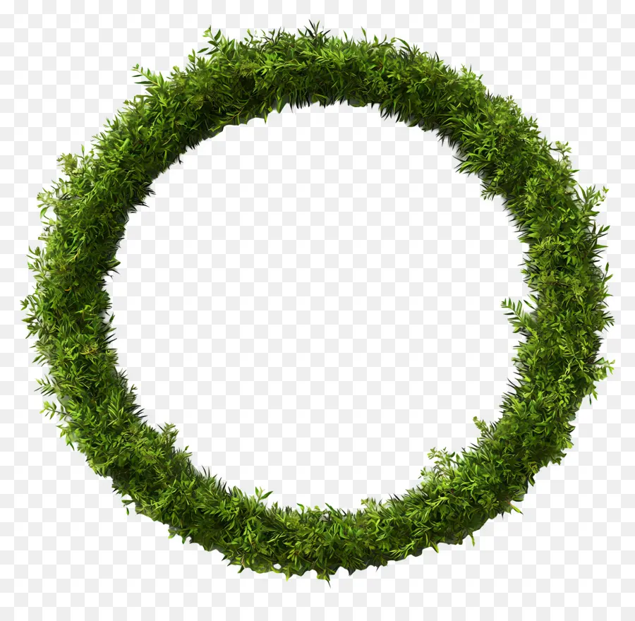 Cadre De Cercle Vert，Couronne Verte PNG