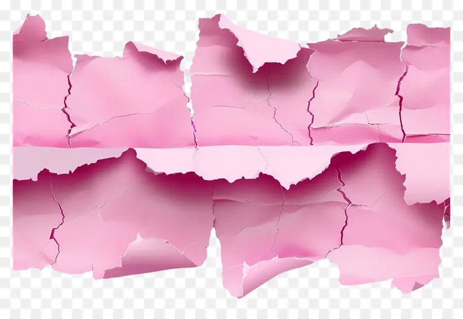 Papier Déchiré Rose，Papier Déchiré PNG