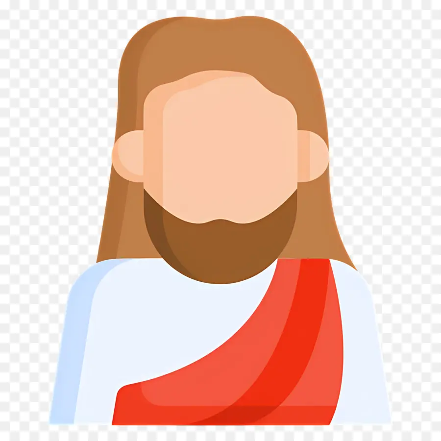 Jésus，Personnage Barbu PNG