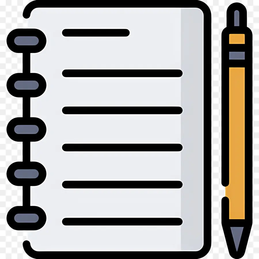 Carnet De Notes，Carnet Et Crayon PNG