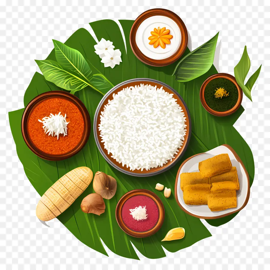 Onam Sadhya，Repas Traditionnel PNG