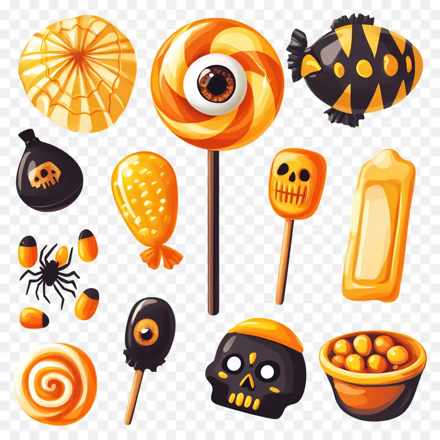 Bonbons D'halloween，Bonbons PNG