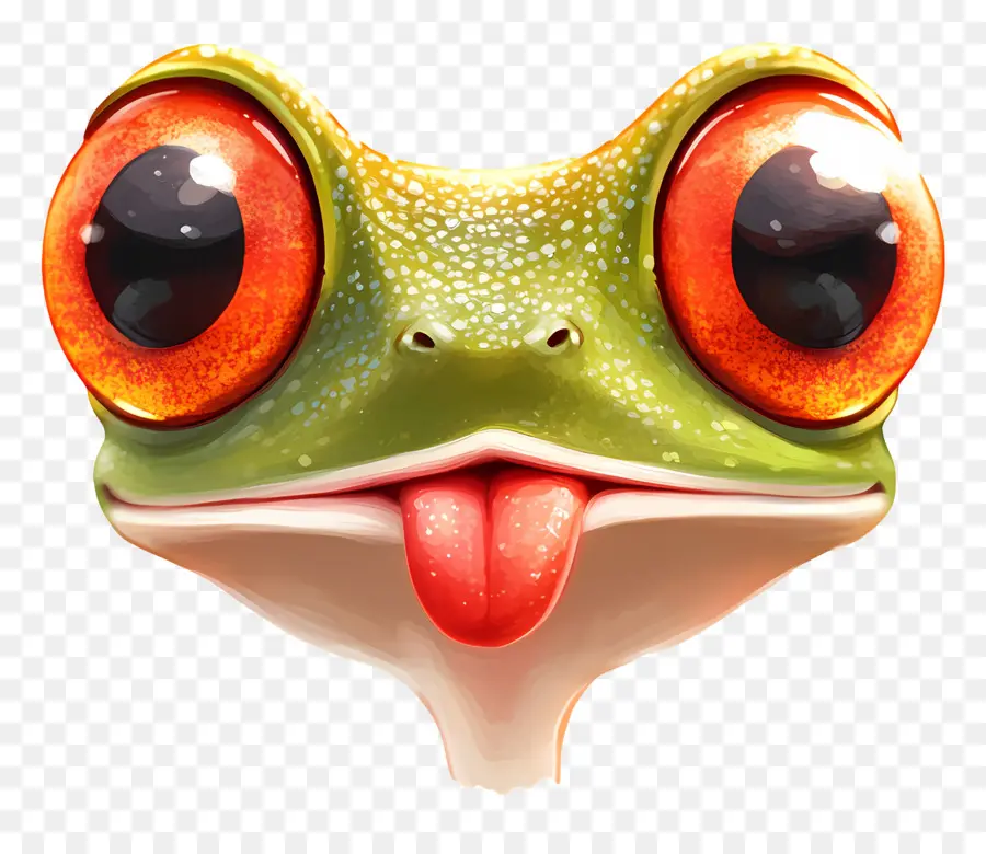 Emoji Grenouille，Visage De Grenouille PNG