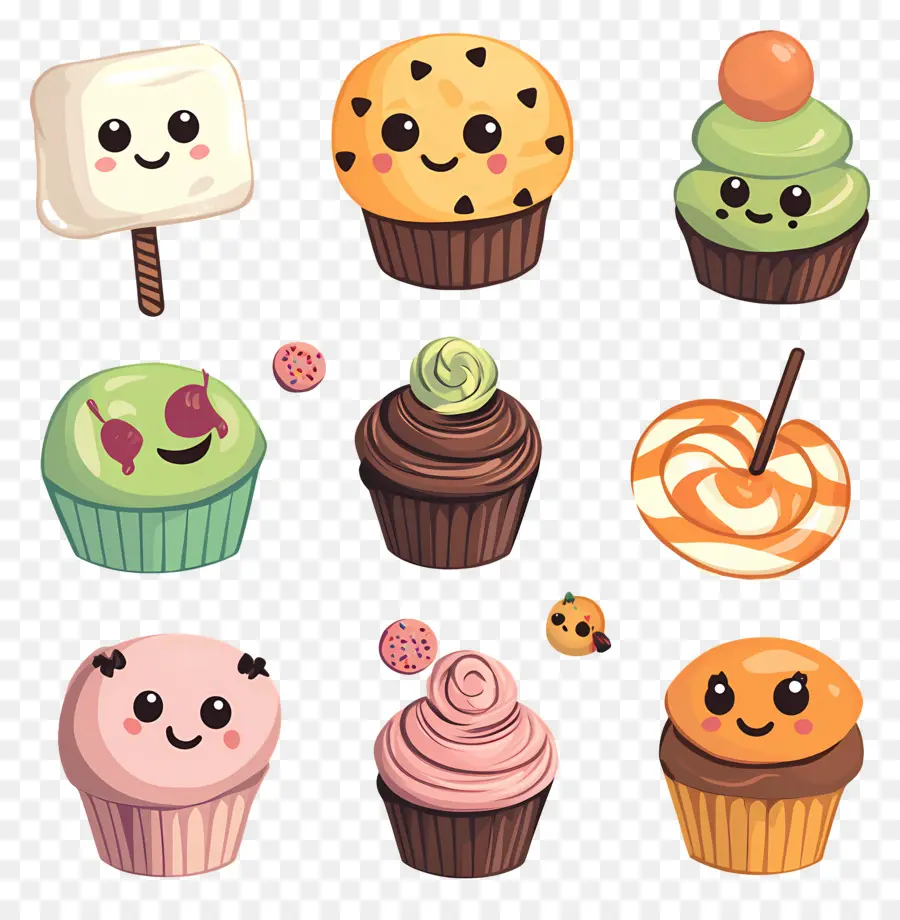 Bonbons D'halloween，Petits Gâteaux Mignons PNG