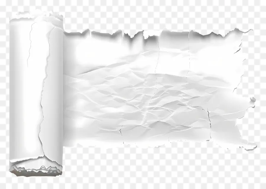 Papier Déchiré Blanc，Papier Déchiré PNG