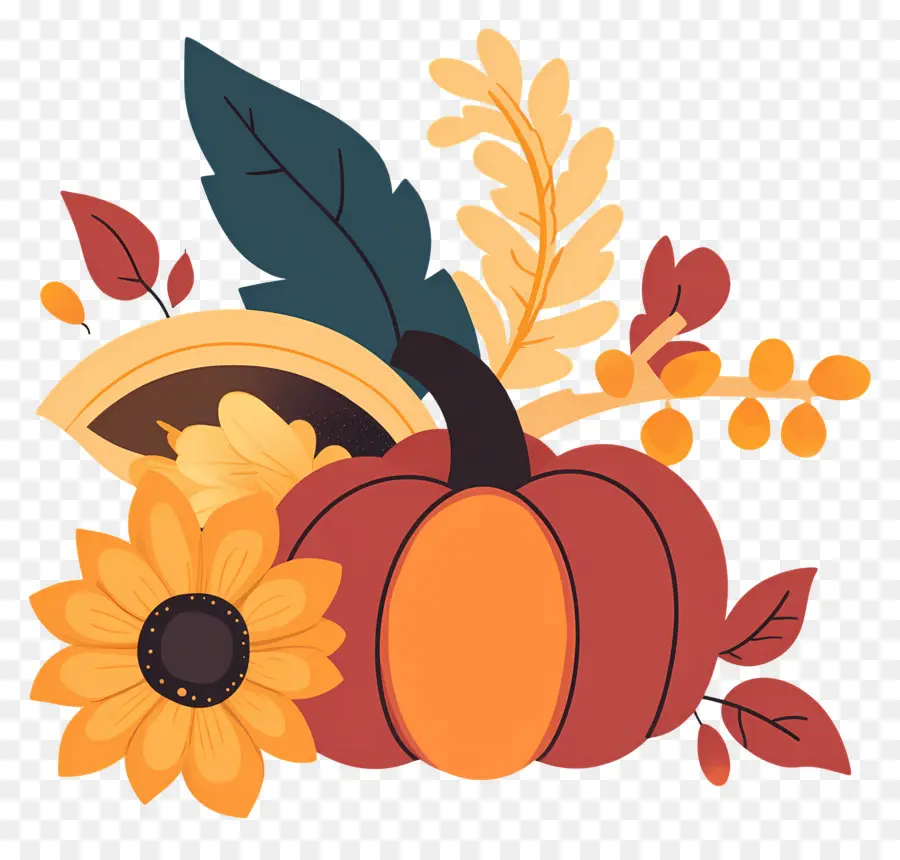 Récolte D'automne，Décorations D'automne PNG