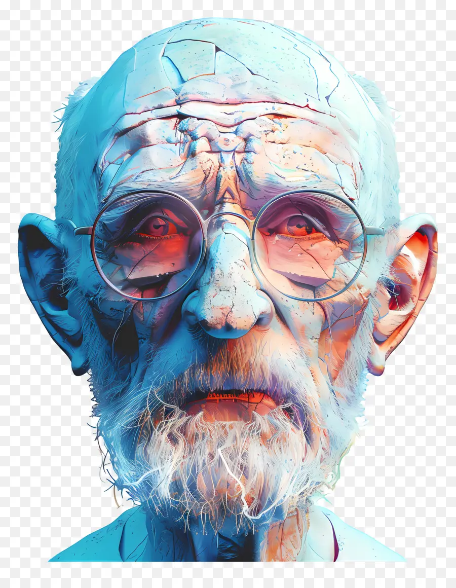 Avatar De Vieil Homme Modèle 3d，Vieillard PNG