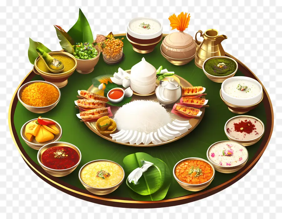 Onam Sadhya，Repas Traditionnel PNG