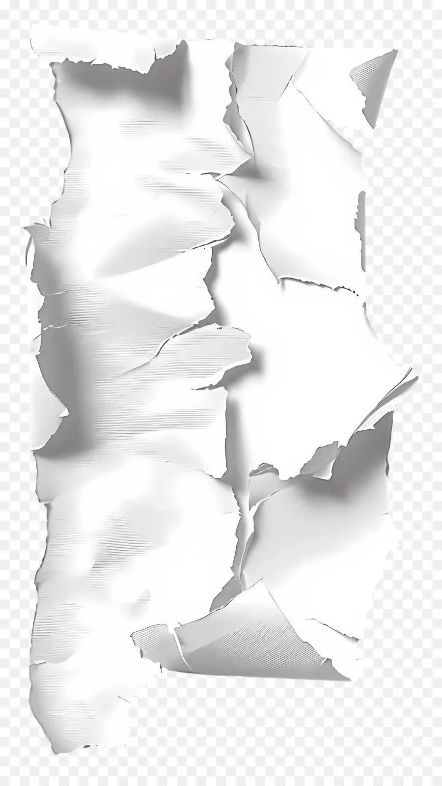 Papier Déchiré Blanc，Déchiré PNG