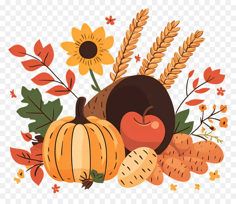 Récolte D'automne，Récolte De Thanksgiving PNG