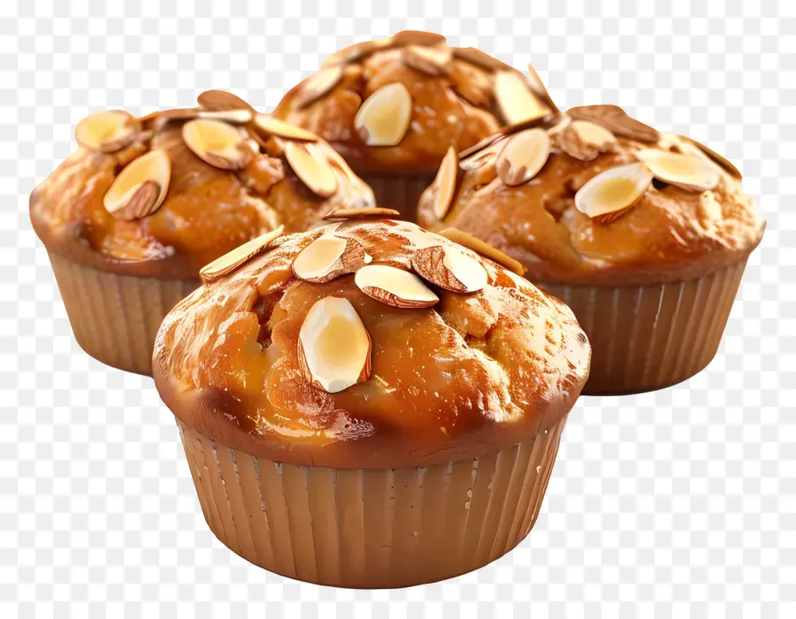 Muffins Aux Amandes，Petits Gâteaux PNG