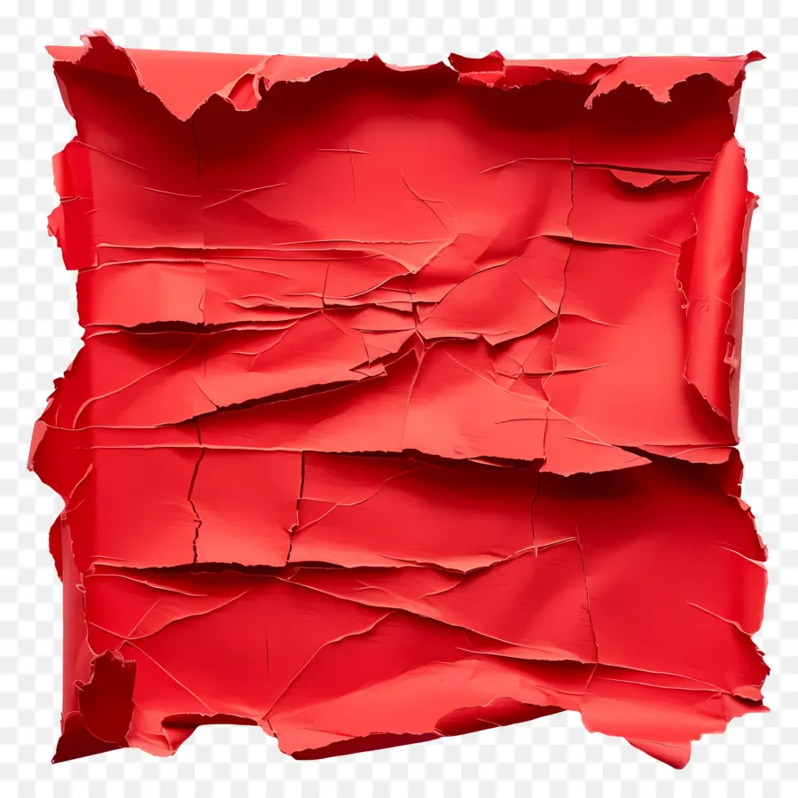 Papier Déchiré Rouge，Papier Rouge PNG