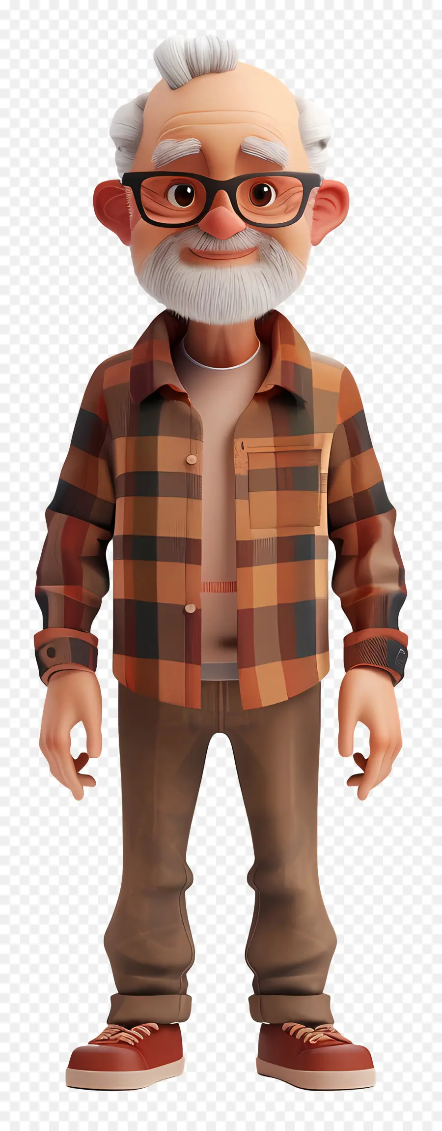 Avatar De Vieil Homme Modèle 3d，Vieillard PNG